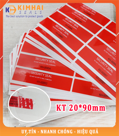 tem niêm phong để lại keo 20x90mm
