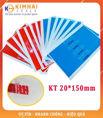 tem niêm phong để lại keo 20x150mm