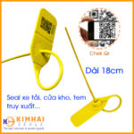 Seal Niêm Phong Nhựa Khóa Hãm Thép 18cm (KH-SKT03) kẹp chì xe tải, container, cửa kho, mã truy xuất