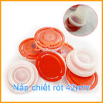 Nắp chiết rót 42mm, nắp kéo chiết rót can thiếc