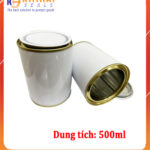 lon tròn 500ml nắp cậy