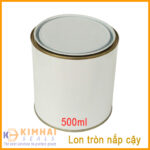 Lon tròn nắp cạy 500ml thiếc đựng sơn, nhựa đường, keo, dung môi