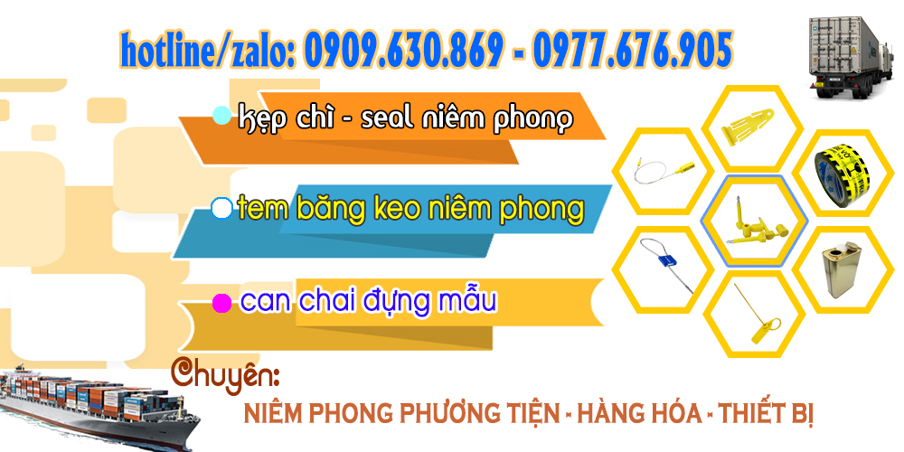 kẹp chì niêm phong HCM, khóa niêm phong